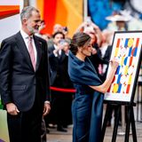 Staatsbesuch: König Felipe und Königin Letizia: unterschreiben Bild