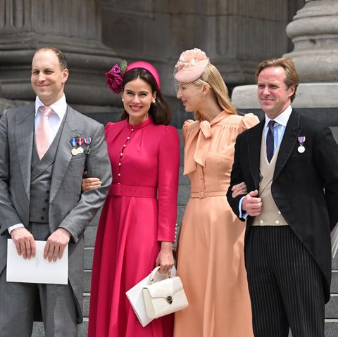 Lord und Lady Frederick Windsor mit Lady Gabriella Windsor und Thomas Kingston