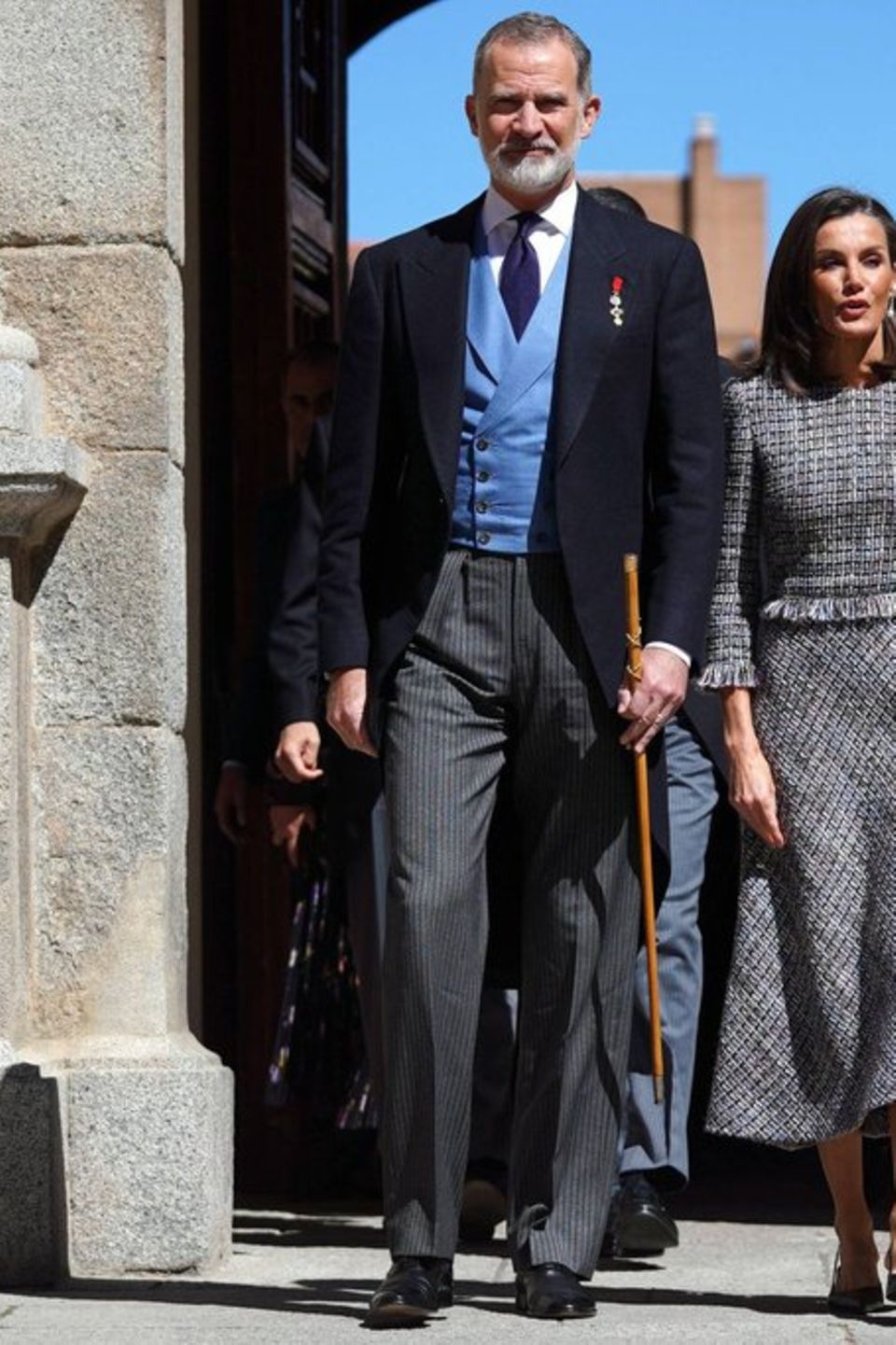 Gut angezogen wie immer: König Felipe und Königin Letizia von Spanien bei einer Preisverleihung in Madrid.