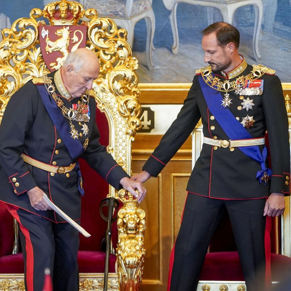König Harald und Prinz Haakon