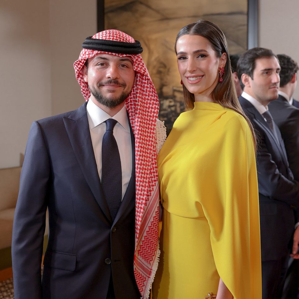 Prinz Hussein von Jordanien und Prinzessin Rajwa von Jordanien