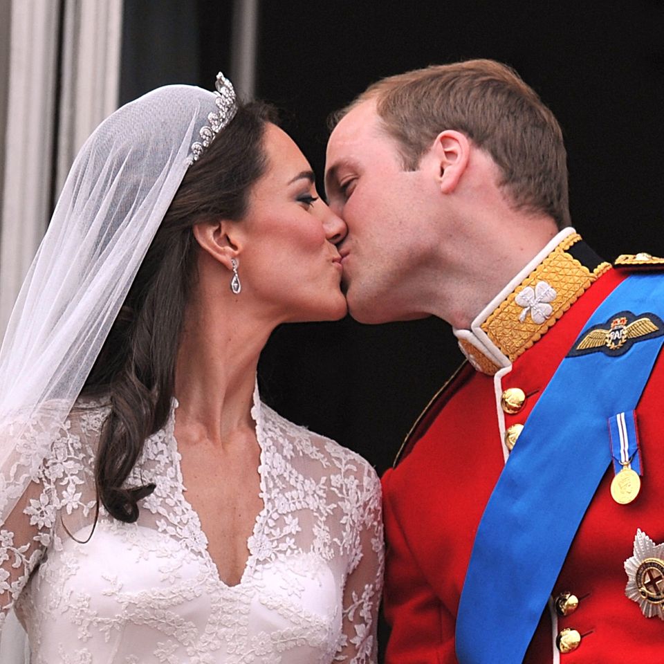 Catherine, Princess of Wales, und Prinz William an ihrem Hochzeitstag.