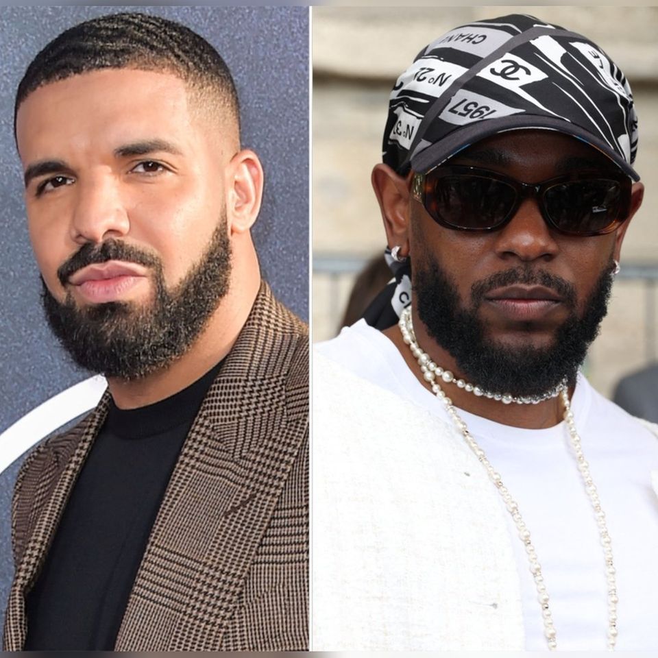 Drake (li.) und Kendrick Lamar liefern sich einen verbalen Kampf.