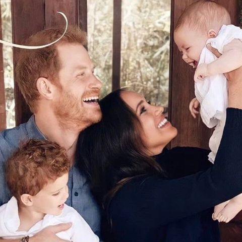 Prinz Harry und Herzogin Meghan mit ihren beiden Kindern Archie und Lilibet.