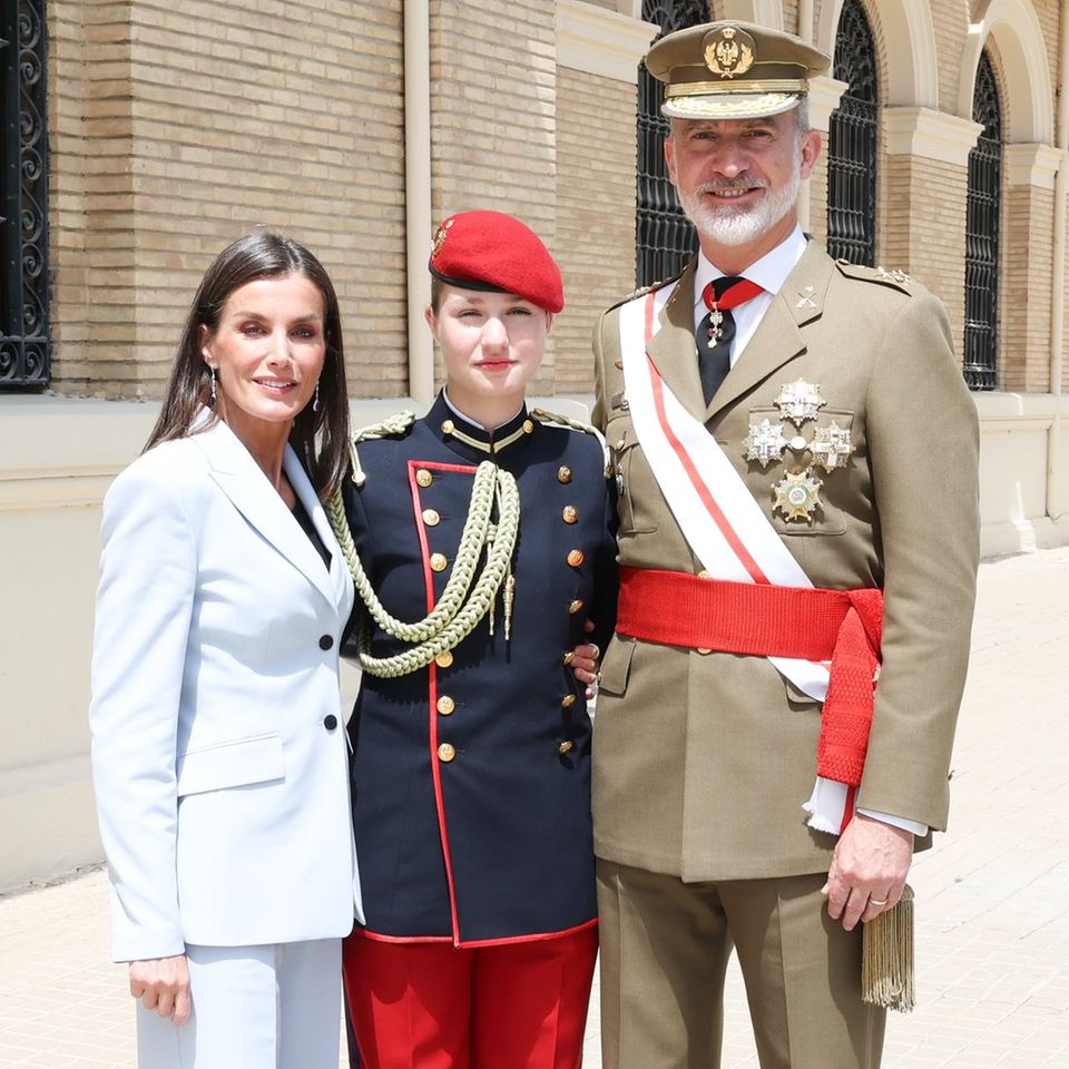 Königin Letizia, Prinzessin Leonor und König Felipe