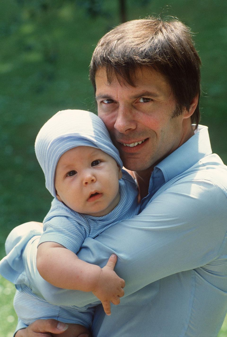 Reinhard Mey 1981 mit seinem Sohn Maximilian (†)