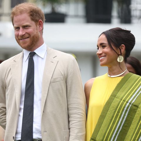 Prinz Harry und Herzogin Meghan am 12. Mai in Lagos.