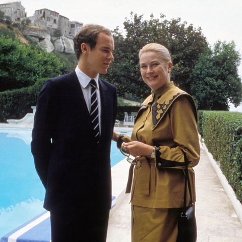 Fürst Albert mit seiner Mutter Grace Kelly (†)