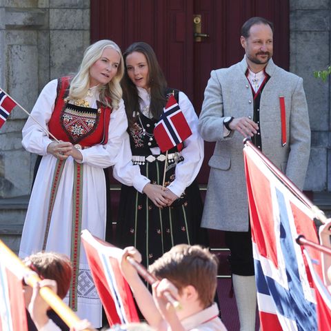 Prinzessin Mette-Marit, Prinzessin Ingrid Alexandra und Prinz Haakon