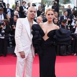 Partner-Style in Schwarz-Weiß: Evan Ross und Ashlee Simpson geben in Cannes wirklich ein tolles Paar ab.