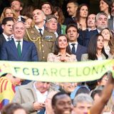 18. Mai 2024 Königin Letizia ist schon länger ein ausgemachter Fan von Spaniens Frauenfußball. Im Finale der "Copa de la Reina" 2023/24 in Saragossa feuert sie von der VIP-Tribüne aus die Spielerinnen des FC Barcelona und von Real Sociedad begeistert an.