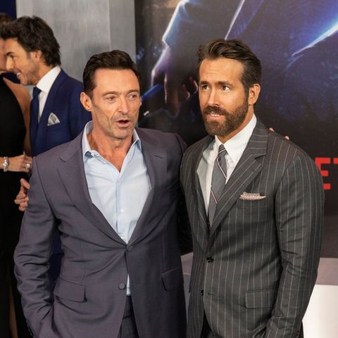 Hugh Jackman (l.) und Ryan Reynolds treten gemeinsam in "Deadpool & Wolverine" auf.