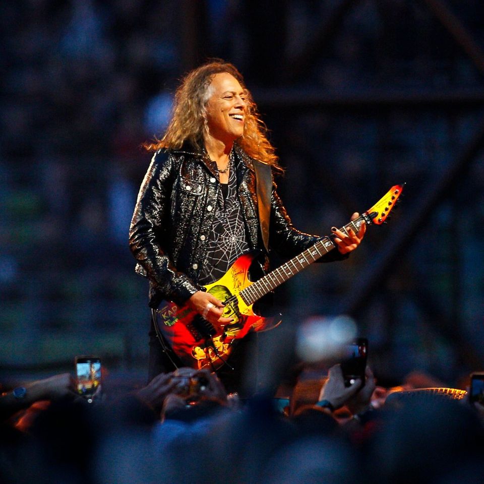 Kirk Hammett beim Metallica-Konzert.