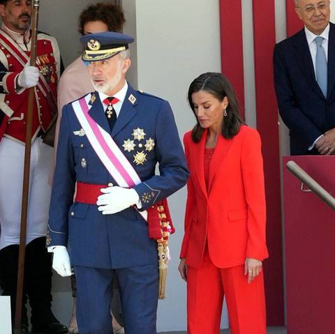 König Felipe und Königin Letizia beim National Armed Forces Day.
