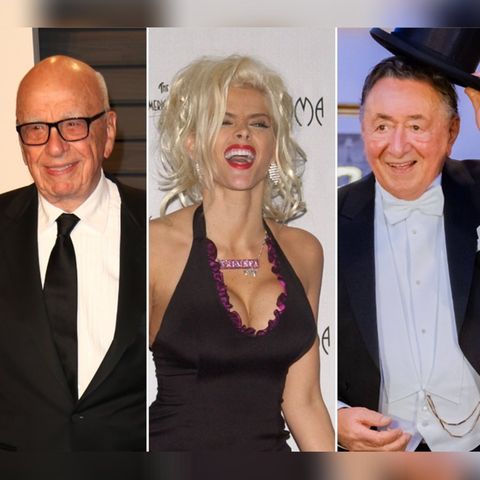 Bei den Hochzeiten von Rupert Murdoch, Anna Nicole Smith und Richard Lugner (v.l.n.r.) war einer der Ehepartner älter als 85.