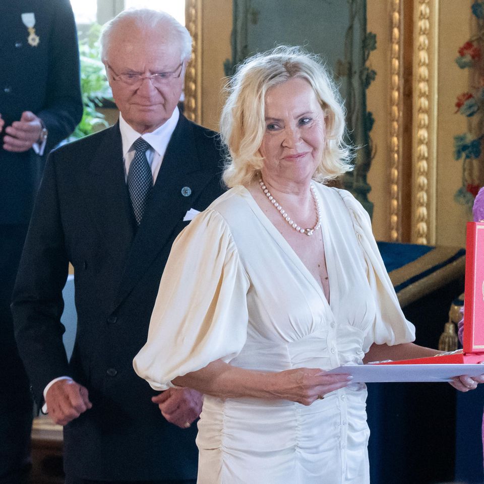 König Carl Gustaf, Agnetha Fältskog und Königin Silvia