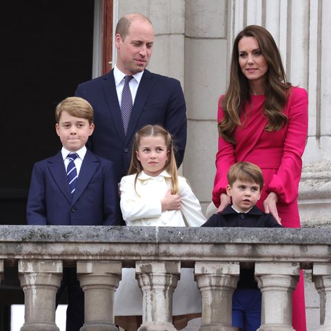 Prinz William und Catherine, Princess of Wales, mit Prinz George, Prinzessin Charlotte und Prinz Louis