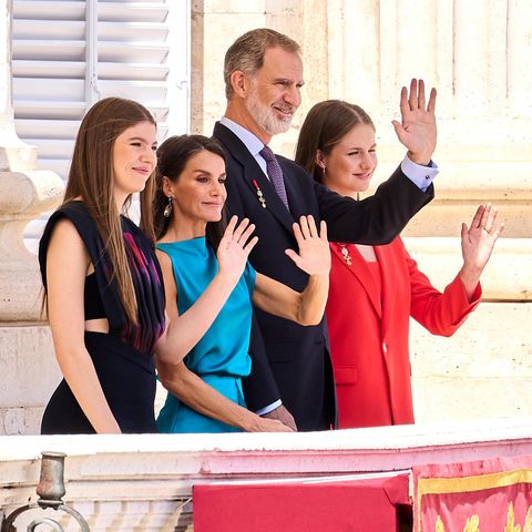 Königin Letizia und König Felipe mit Prinzessin Sofiá und Prinzessin Leonor 1.4993