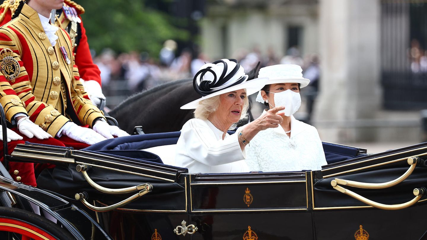 Königin Camilla: Ungewöhnliches Accessoire? Darum trug Kaiserin Masako eine Maske