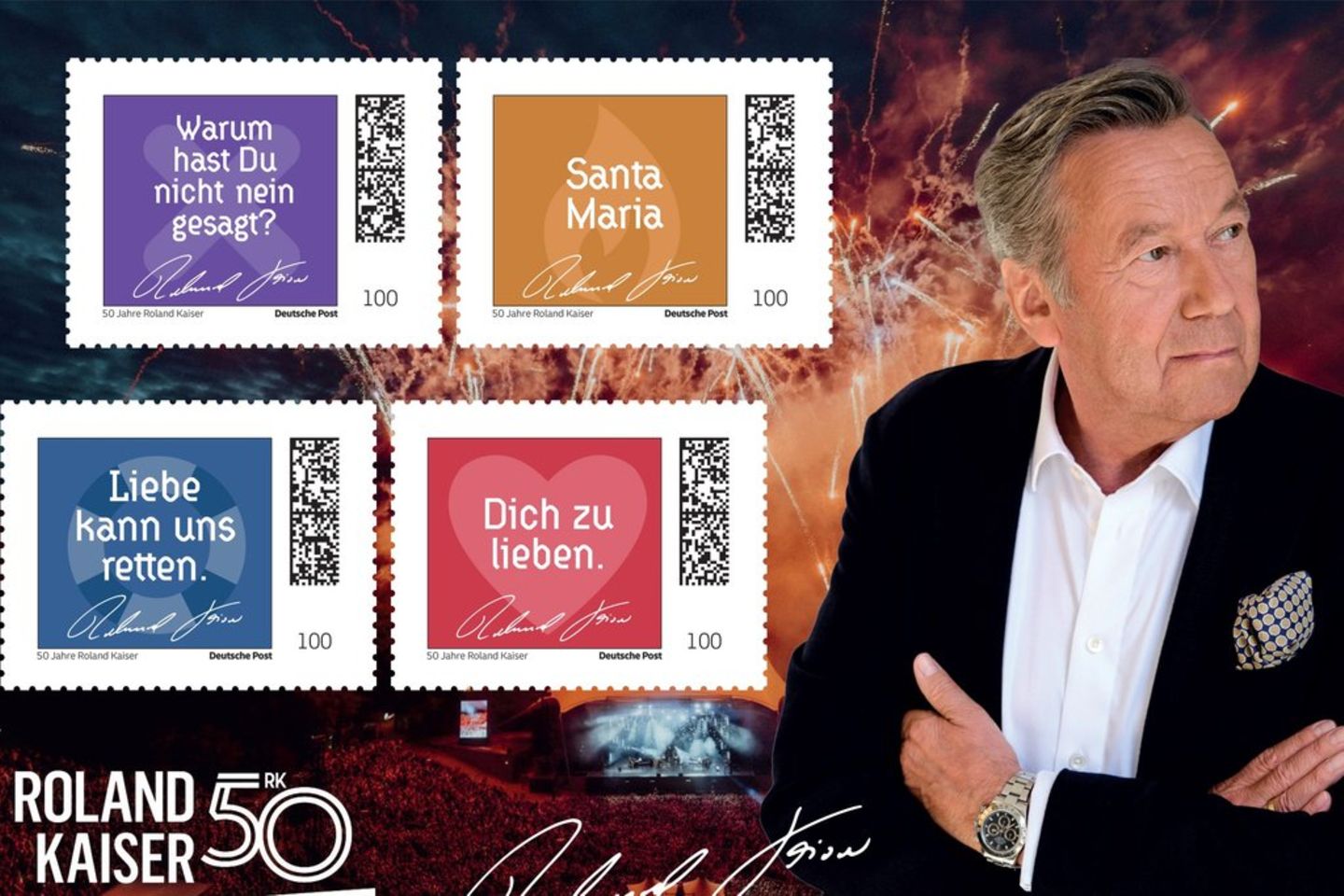 Roland Kaiser Roland Kaiser bekommt zum Bühnenjubiläum eigene Briefmarken