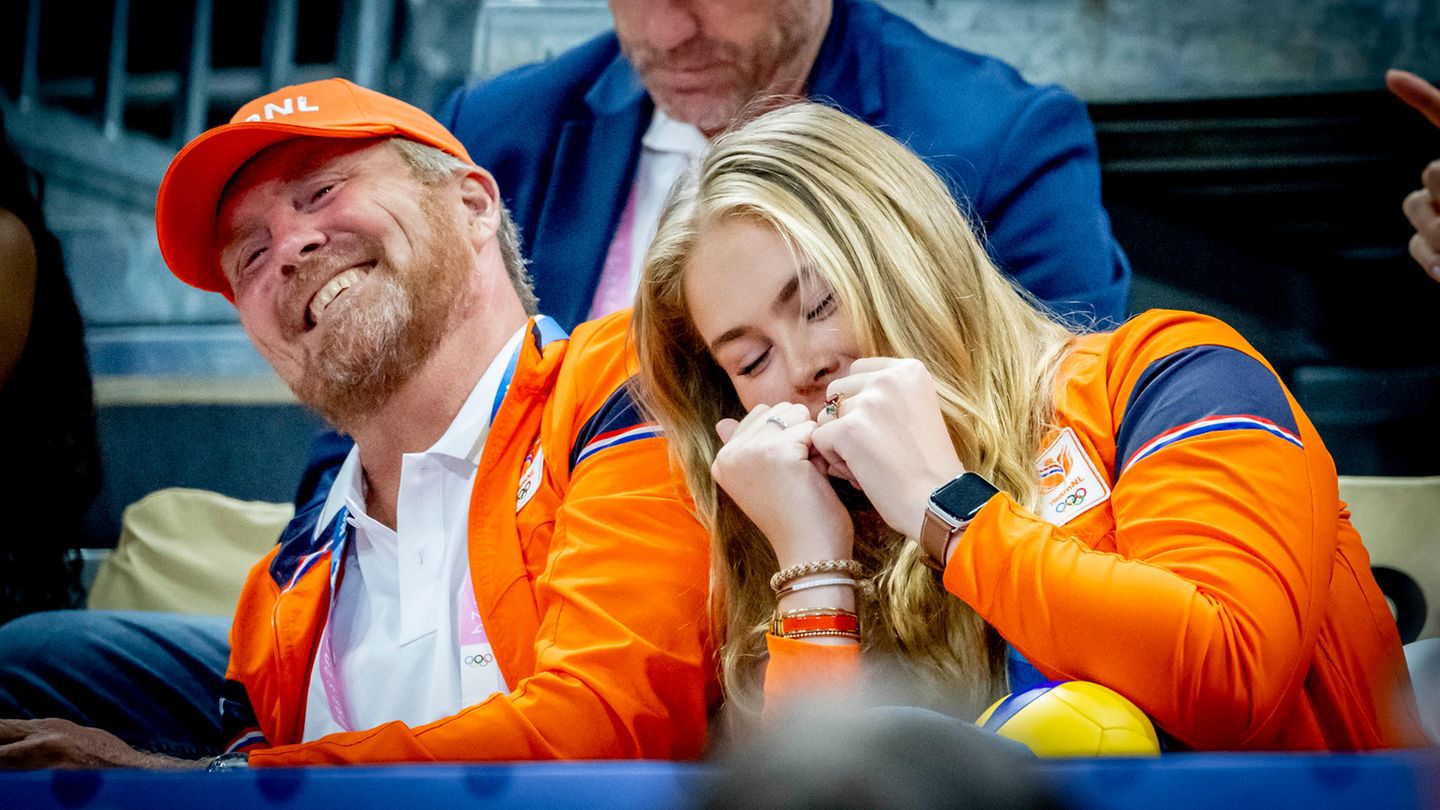 Olympische Spiele 2024: König Willem-Alexander und Prinzessin Amalia fiebern mit