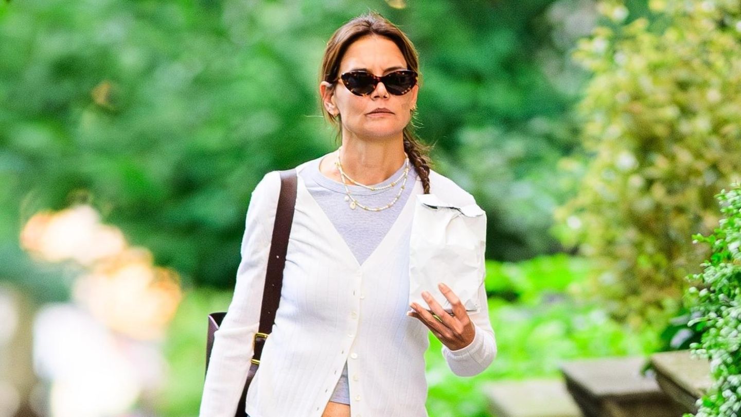 Fashion-Looks: Katie Holmes kombiniert drei Trends – in einem Look