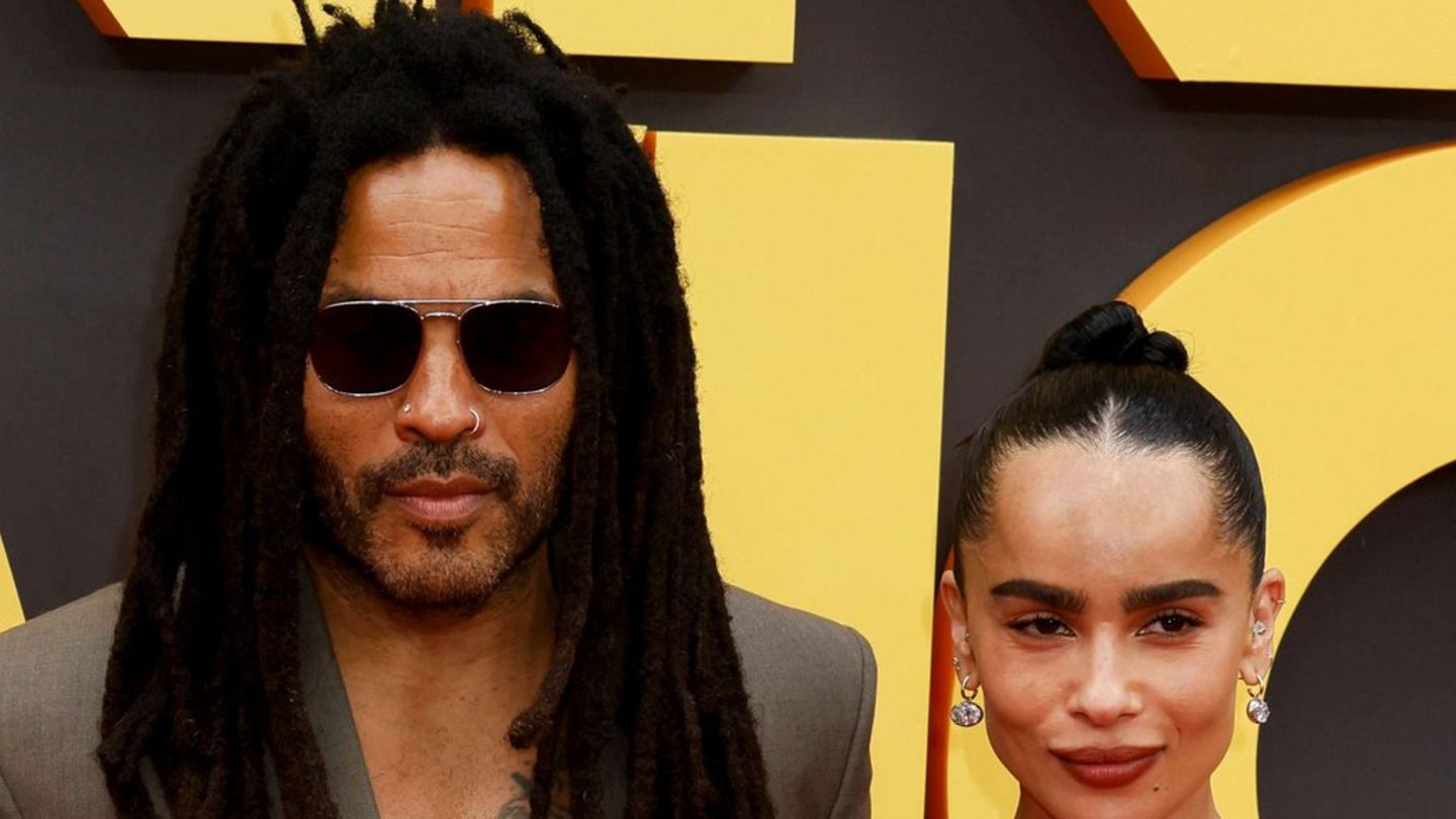 Lenny Kravitz begleitet Tochter Zoë: Stylische "Blink Twice"-Premiere in London