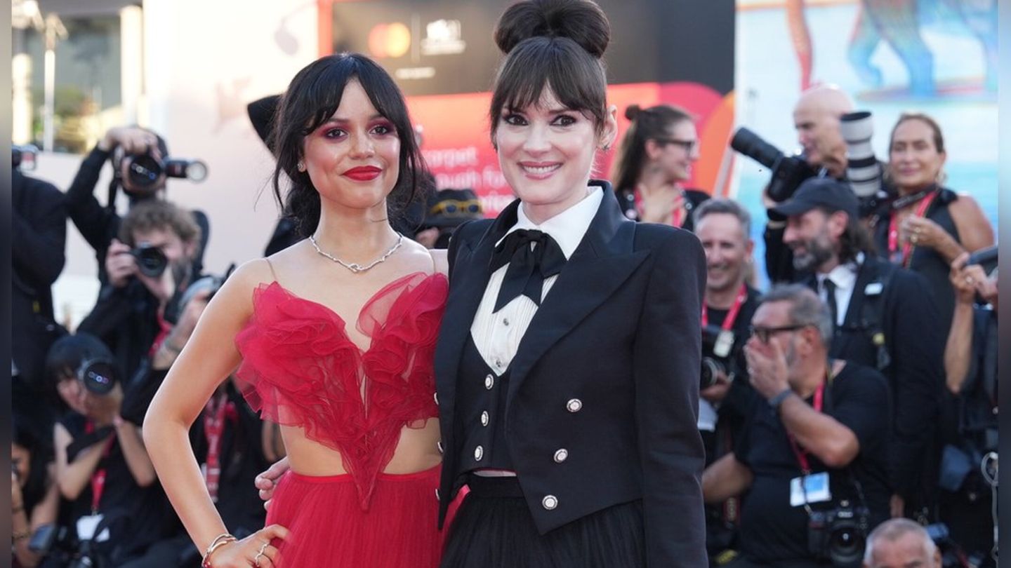 Jenna Ortega und Winona Ryder: "Beetlejuice 2"-Stars glänzen bei Filmfest