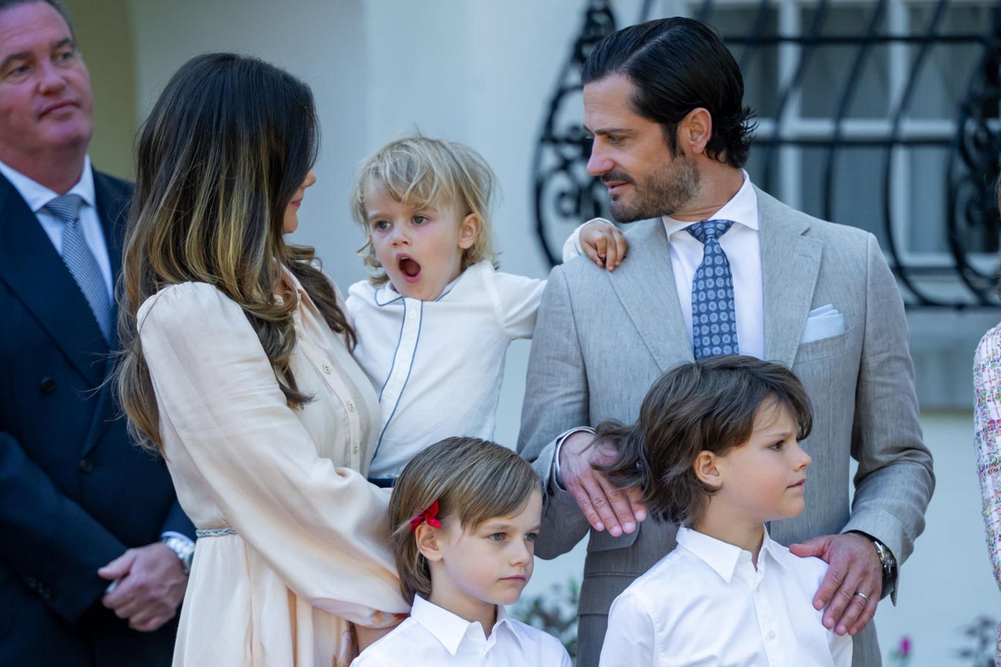 Princess Sofia and Prince Carl Philip with their sons Prince Julian, Prince Gabriel and Prince Alexander