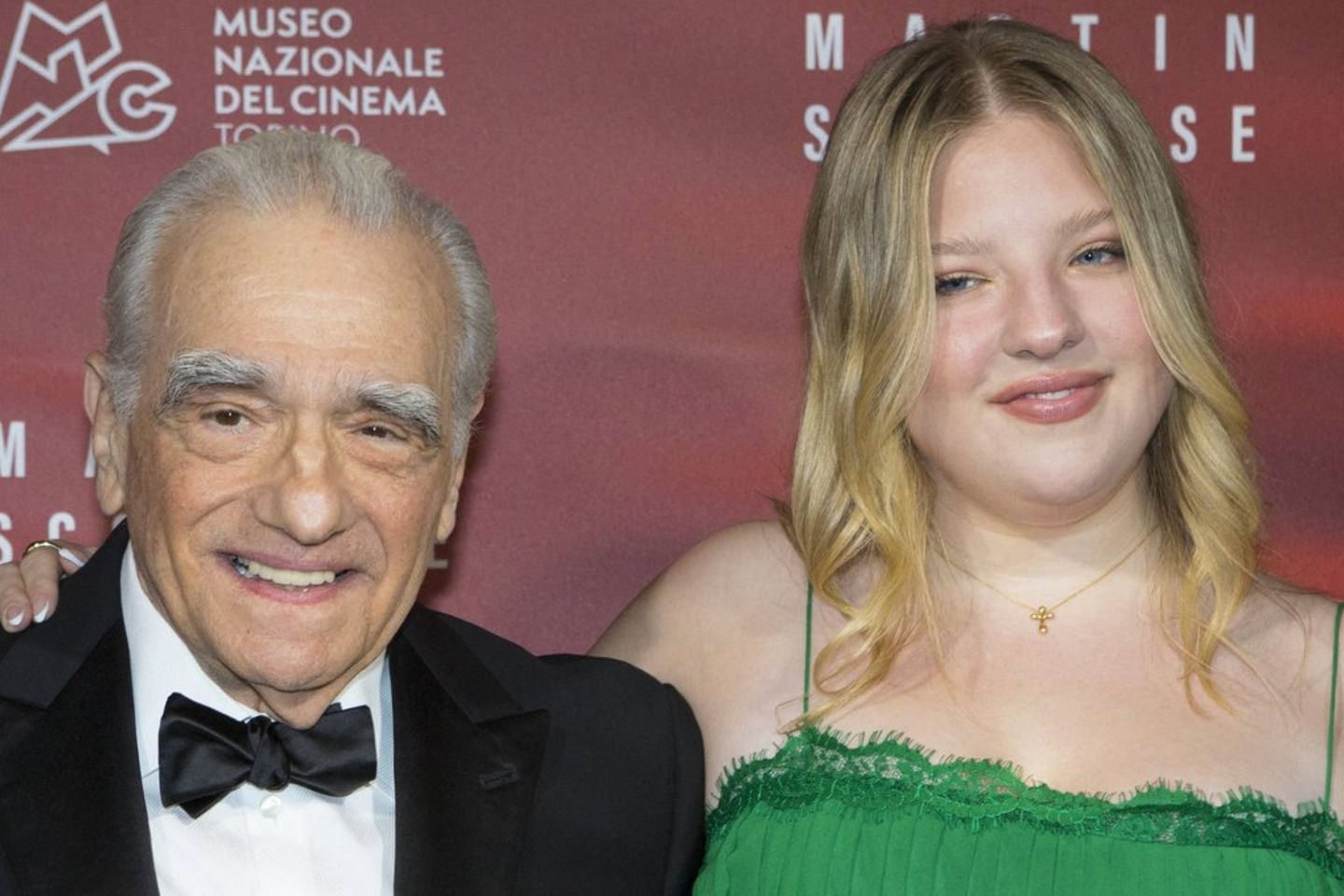 Martin Scorsese with the blesser Tochter Francesca in Turin.