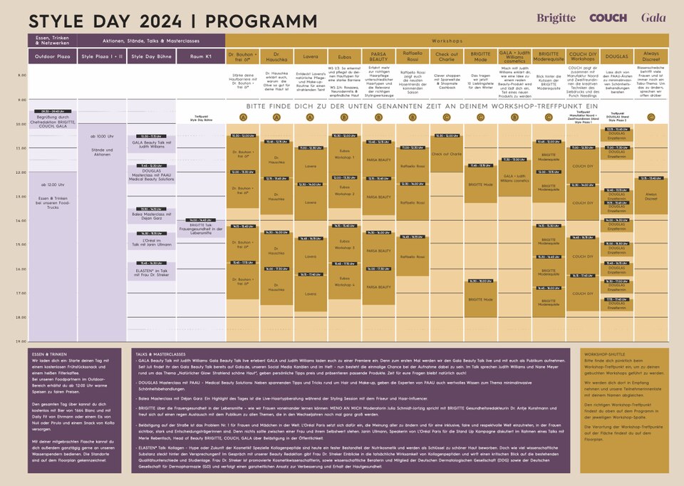 Programm Ist Day Style Day 2024 – Feel beautiful: Alle Infos zu Tickets und Events | GALA.de