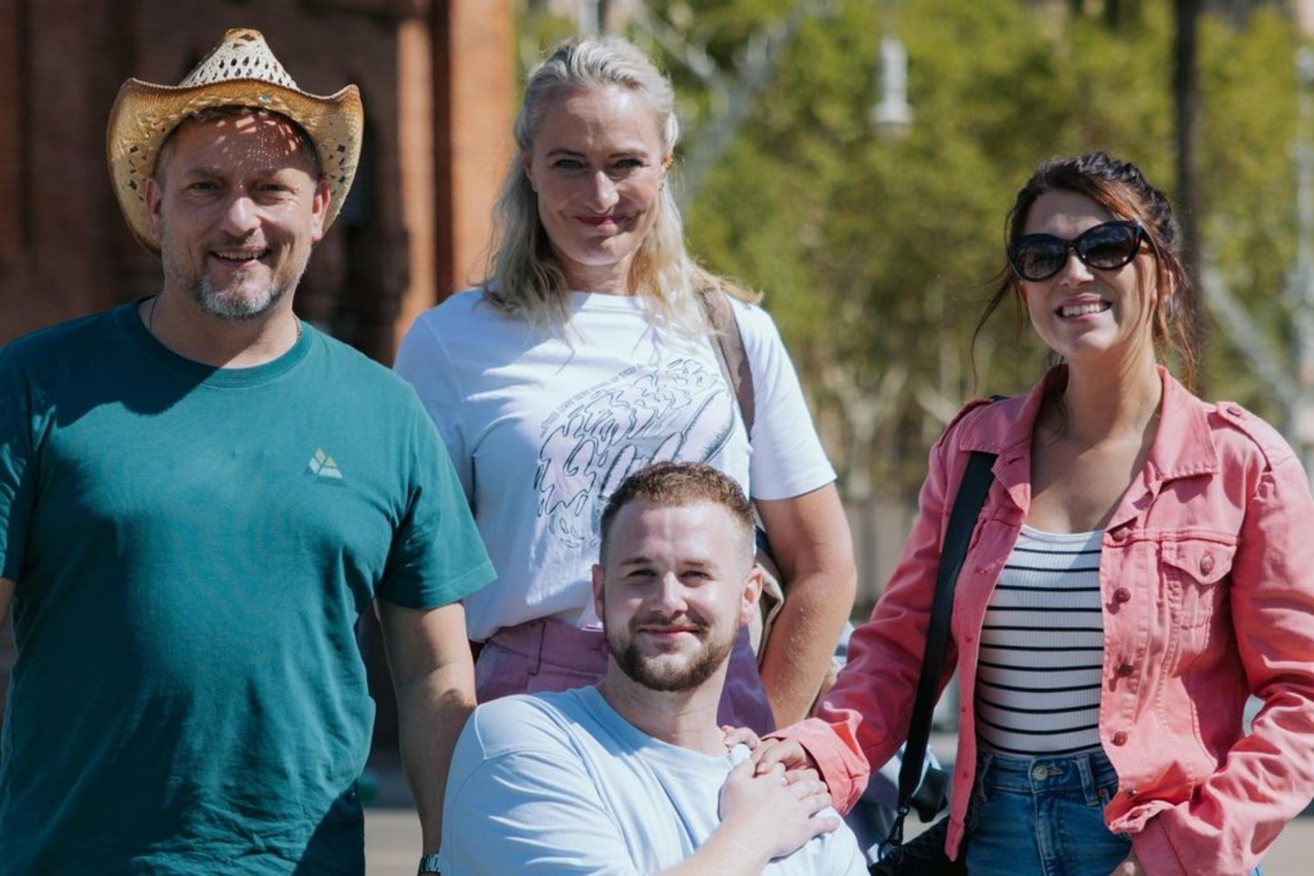 Lars Pape, Eva Mona Rodekirchen, Felix van Deventer und Iris Mareike Steen im "Gute Zeiten, schlechte Zeiten"-Special.