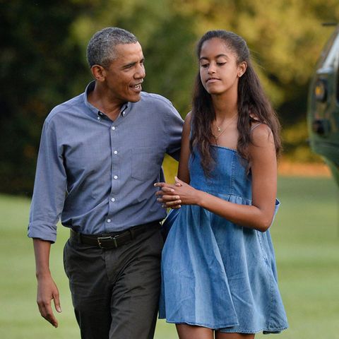 Barack Obama mit Tochter Malia 1.595