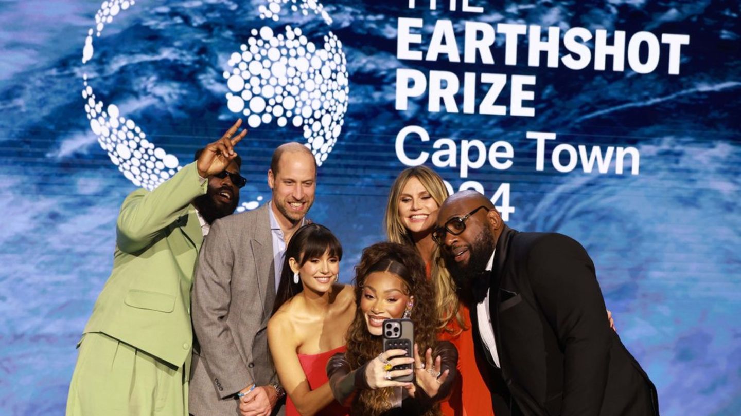 Selfie Time beim Earthshot Prize Prinz William hat Spaß mit den Promis