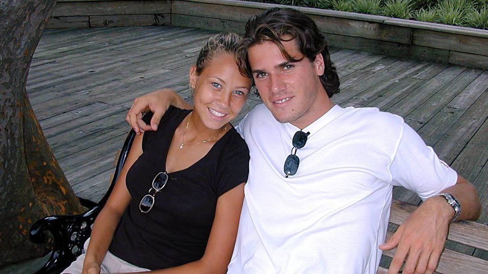 Alessandra Meyer-Wölden und Tommy Haas im Vergnügungspark Bush Gardens, Tampa. 