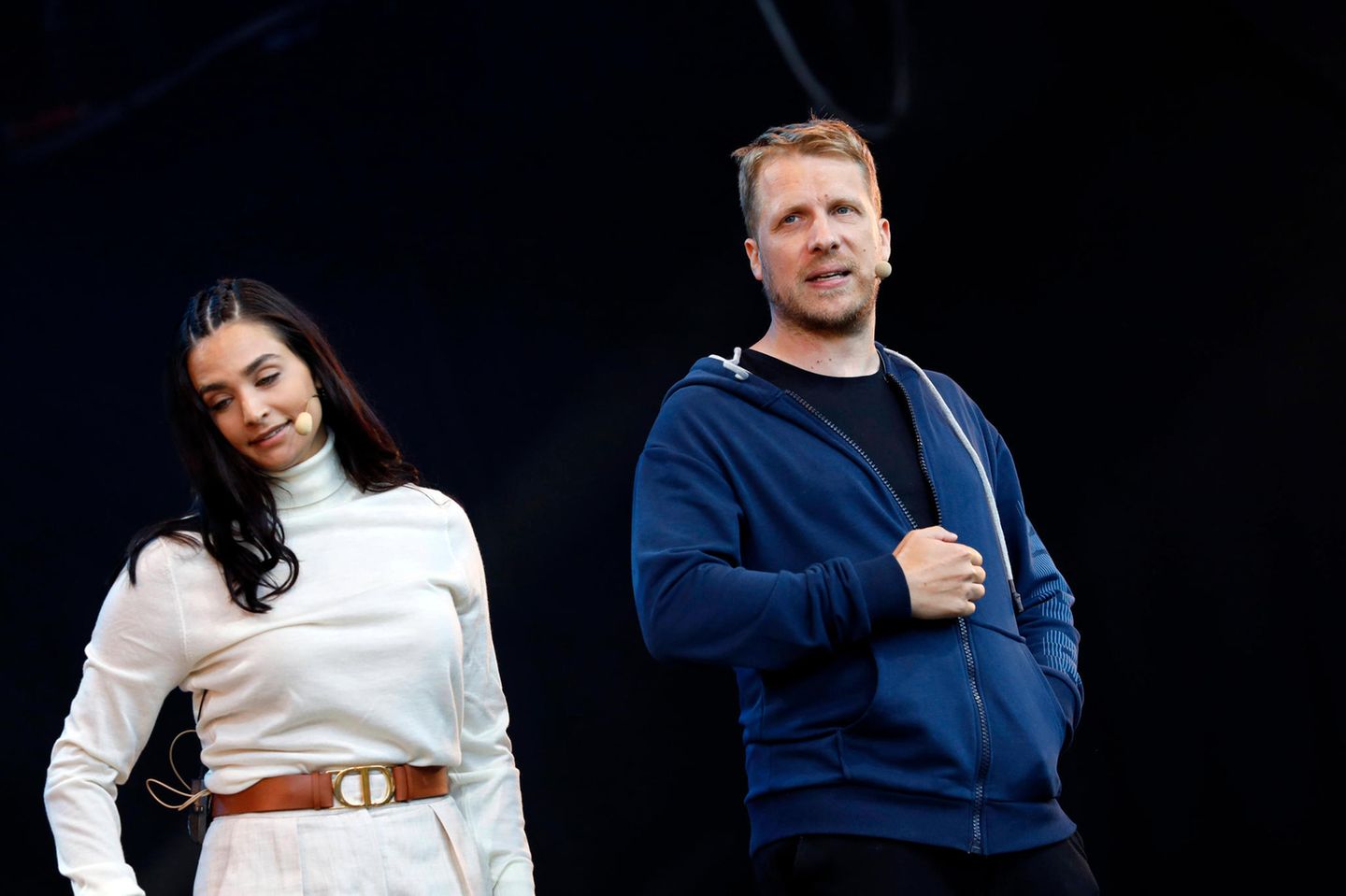 Amira Aly and Oliver Pocher