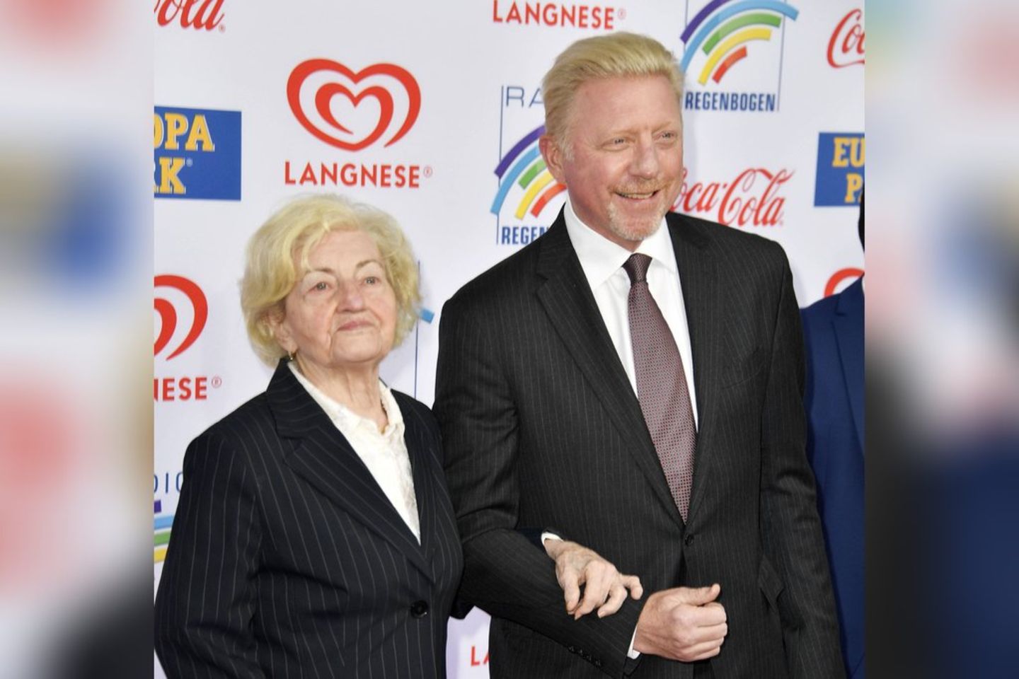 Boris Becker with Mutter Elvira in 2019.