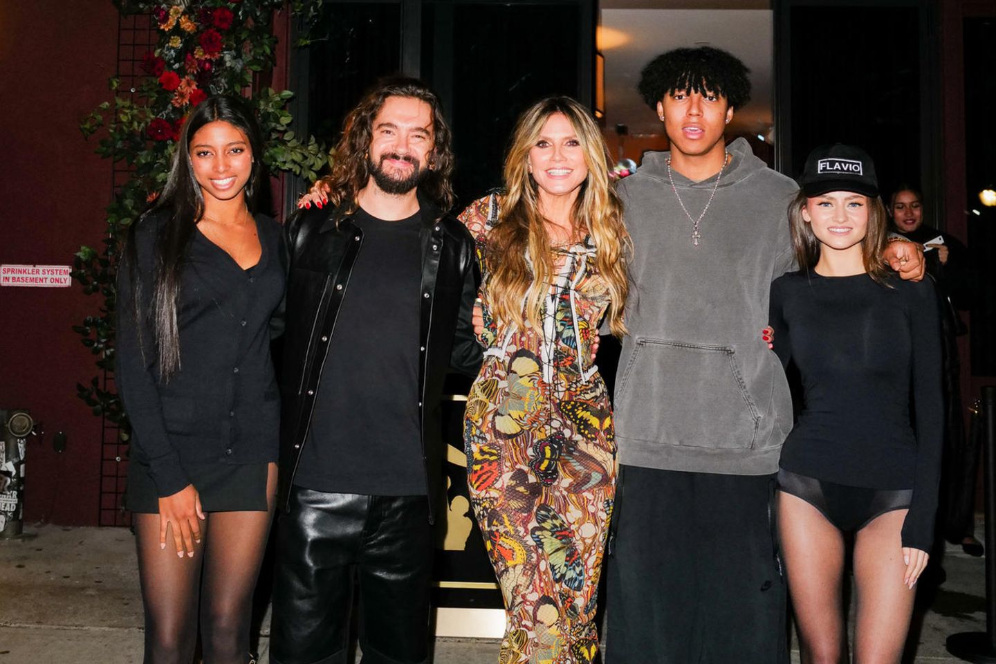 Lou Samuel, Tom Kaulitz, Heidi Klum, Johan Samuel und Leni Klum