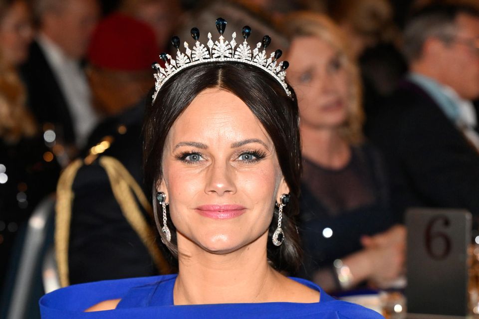 Princess Sofia with her Hochzeits tiara. 