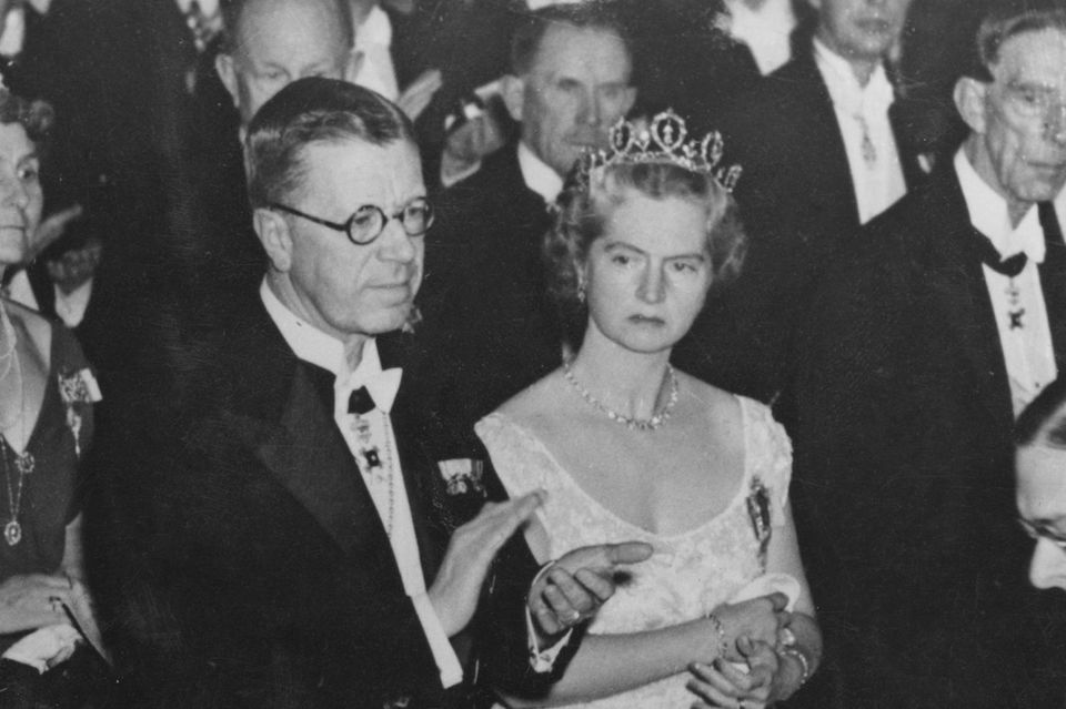 Princess Sybilla received the Connaught Tiara for the 1948 Nobel Prize.