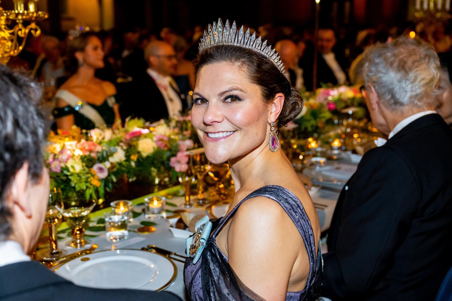 Crown Prince Victoria presented a tiara in her name. 