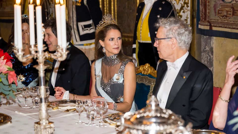 Prinzessin Madeleine mit Victor Ambros beim Nobelpreis-Dinner