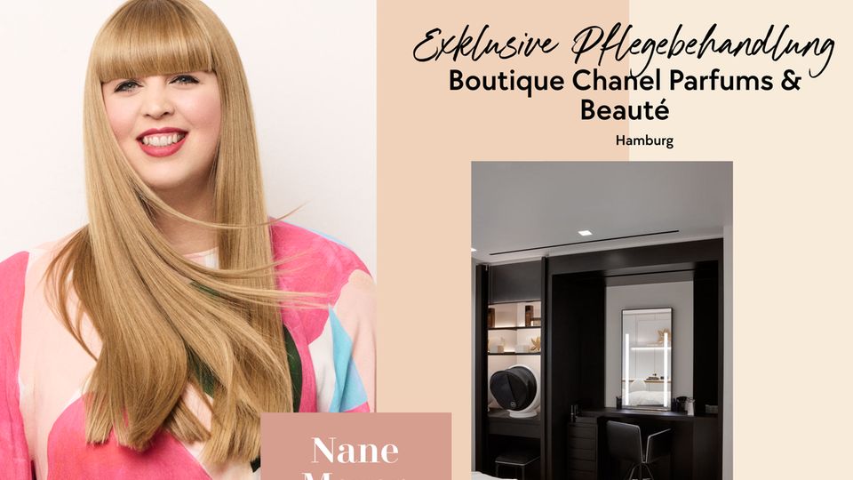 Beauty-Chefin Nane testet die private Beauty Kabine für exklusive und individuelle Behandlungen von Chanel.