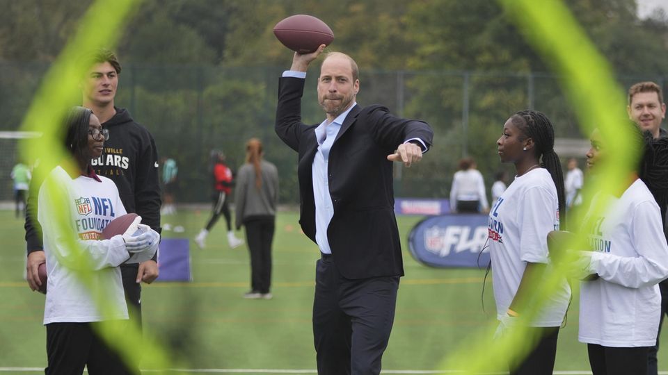 Prinz William bei einer Veranstaltung der NFL Foundation UK in London am 15. Oktober 2024.