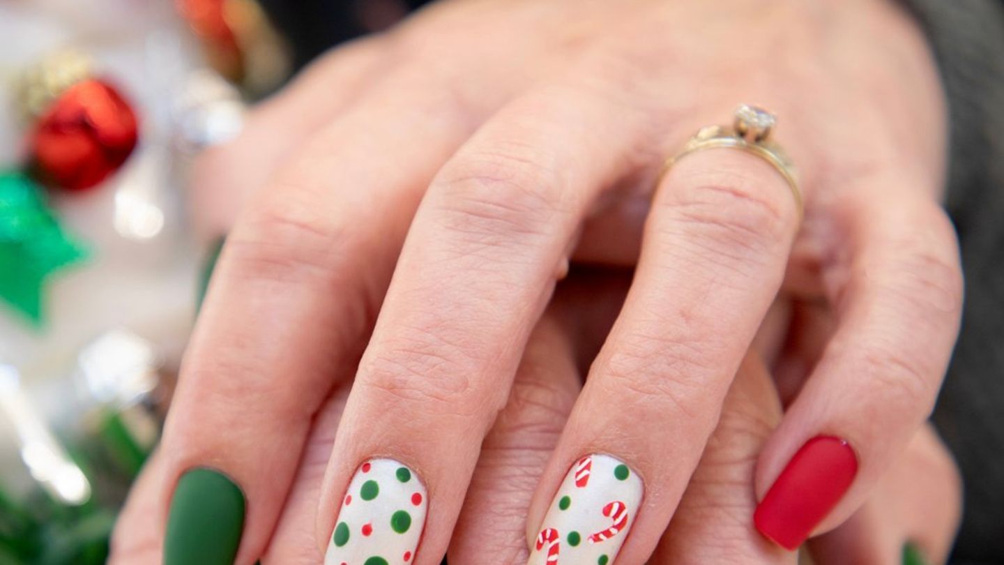 Zum Nachmachen: Weihnachtliche Naildesigns