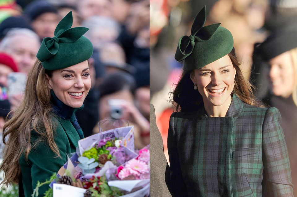 Catherine, Princess of Wales, in Sandringham 2024 und 2013.