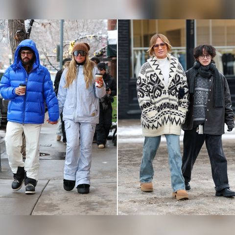 Heidi Klum und Tom Kaulitz sowie Jennifer Lopez und ihr Kind Emme verbringen ihren Winterurlaub in Aspen.