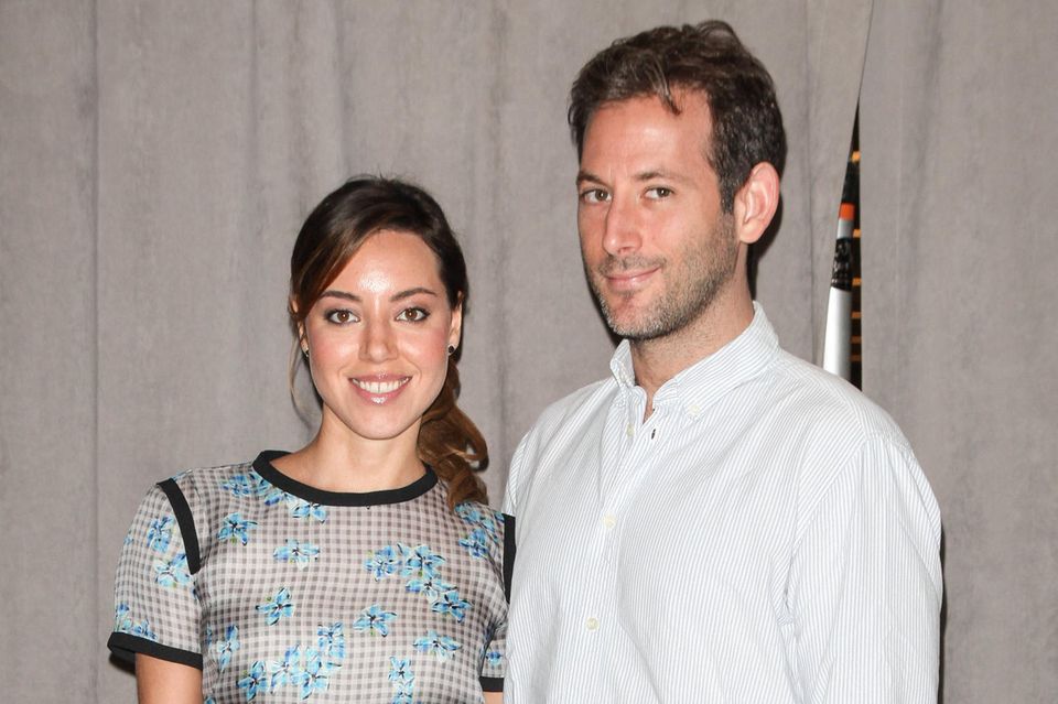 Aubrey Plaza und Jeff Baena bei einem Promo-Event für ihren gemeinsamen Film "Life After Beth" im Juli 2014 in New York City.