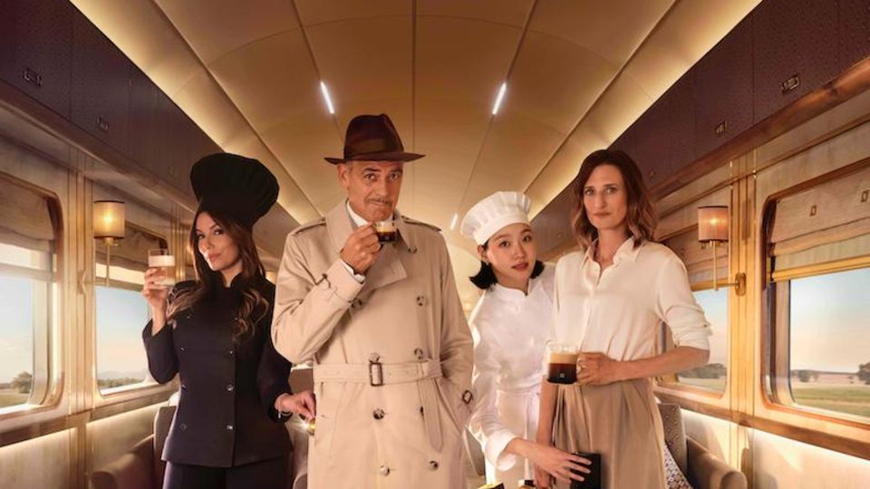 Eva Longoria, George Clooney, Kim Go Eun und Camille Cottin im neuen Werbespot.