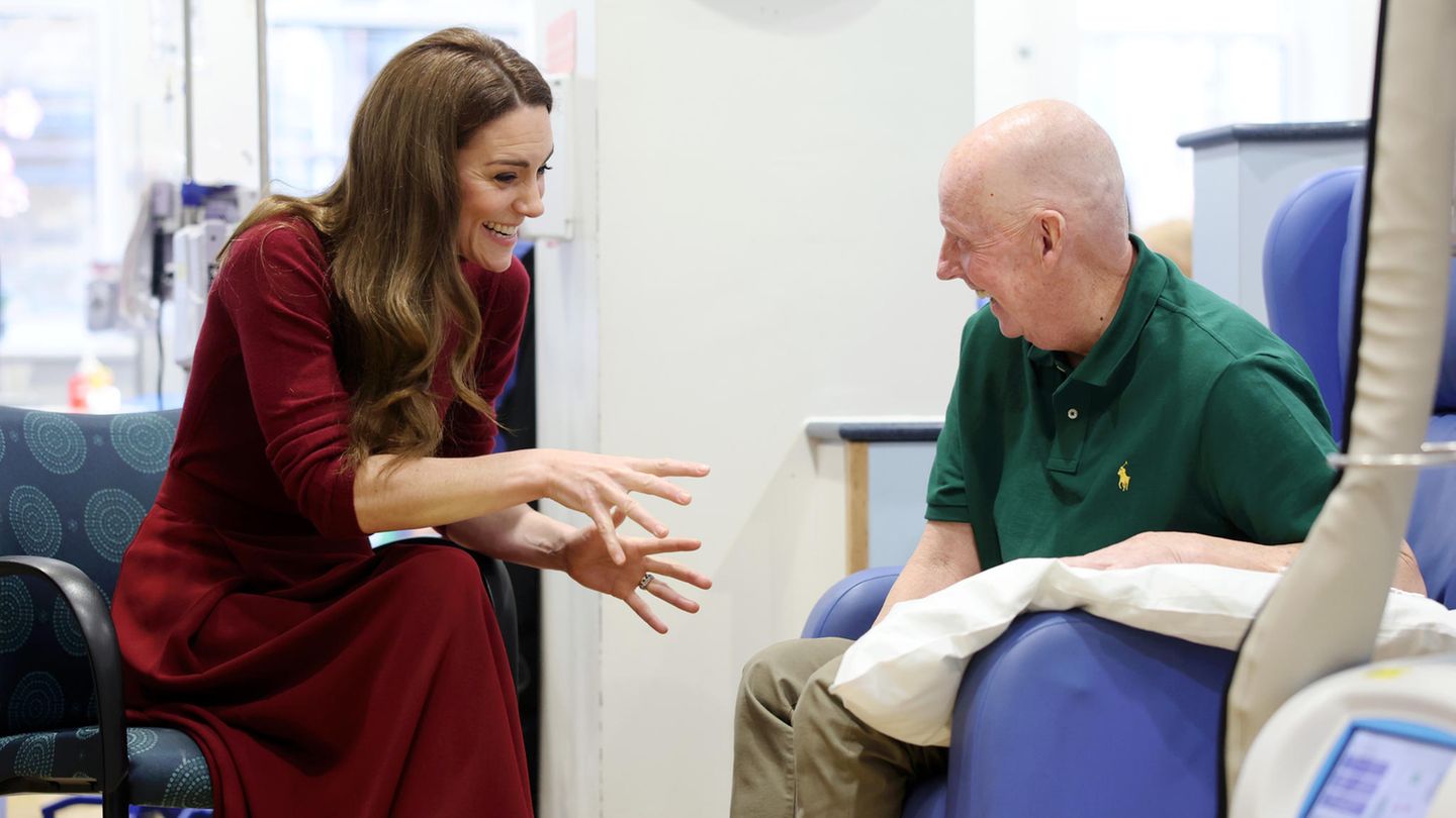 Britische Königsfamilie: Kate zaubert den Patienten ein Lächeln ins Gesicht